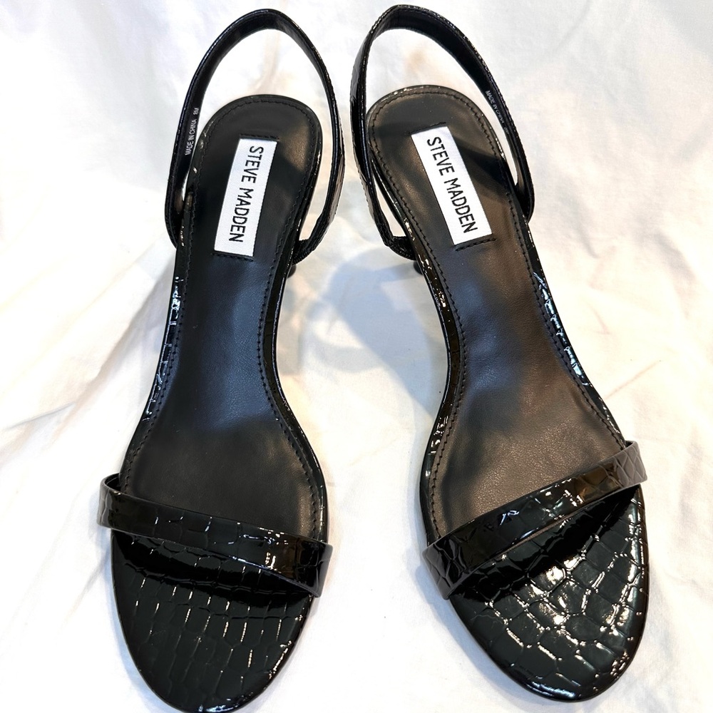 Steve Madden Black Patent Heels